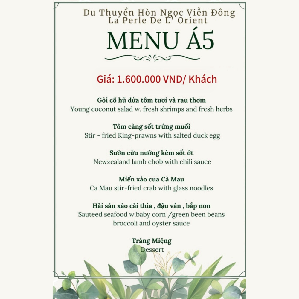 ASIAN MENU 5